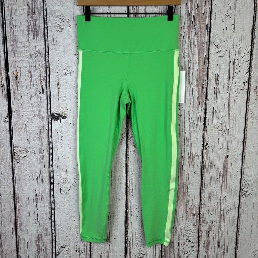 Athleta NWT Elation Colorblock‎ 7/8 Tight Buttery Soft Valley Green Size Medium